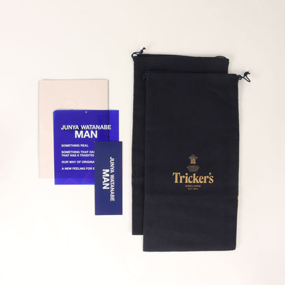 25SS × Tricker's ツートーン ウイングチップ レザー オックスフォード ドレス シューズ (WO-K103)