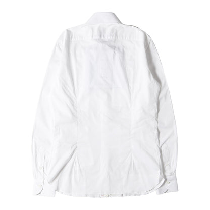 25SS × LUIGI BORRELLI カスタマイズ パッチワーク 刺繍 ストレッチ ブロード ドレス シャツ (PATCHWORK SHIRT WO-B002)