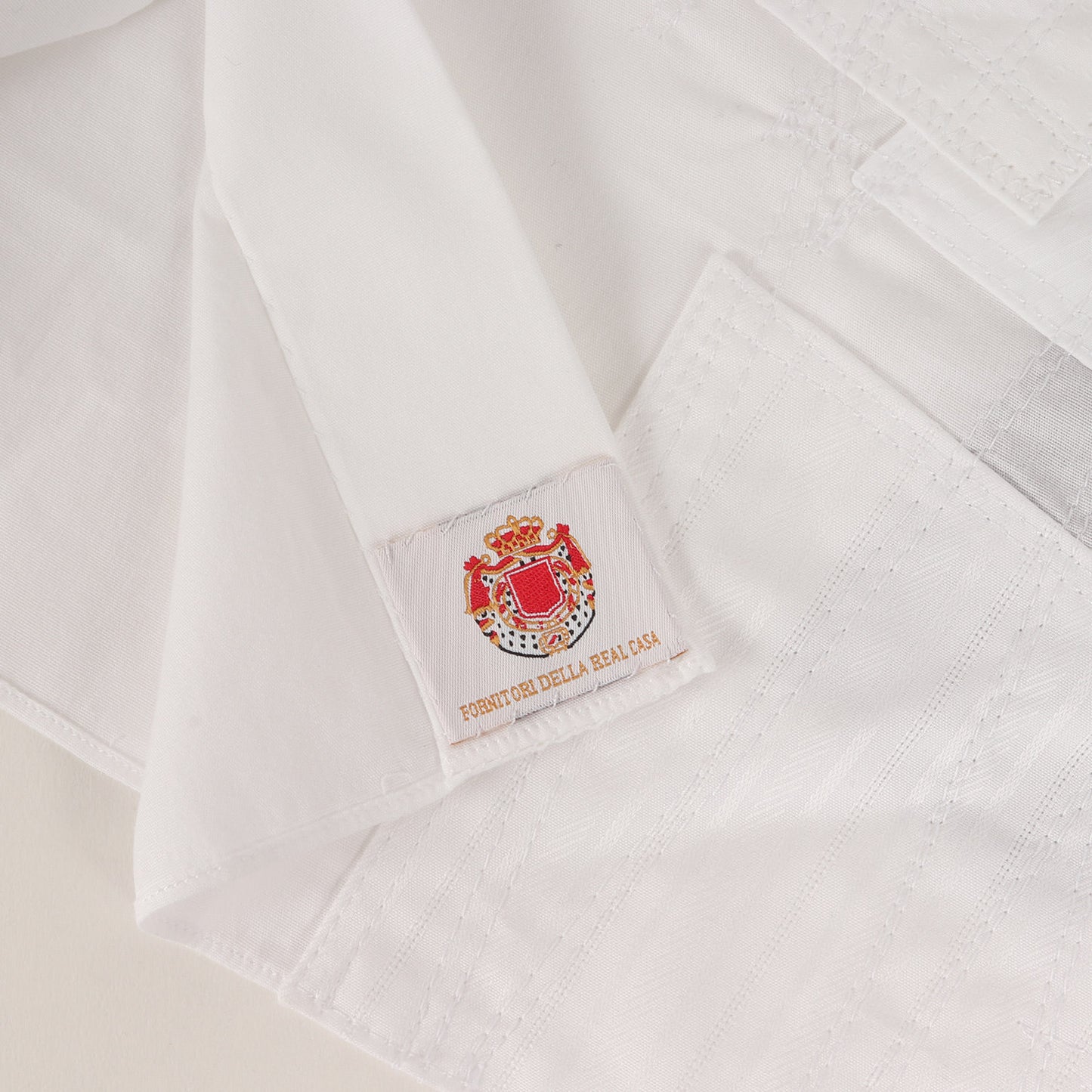 25SS × LUIGI BORRELLI カスタマイズ パッチワーク 刺繍 ストレッチ ブロード ドレス シャツ (PATCHWORK SHIRT WO-B002)