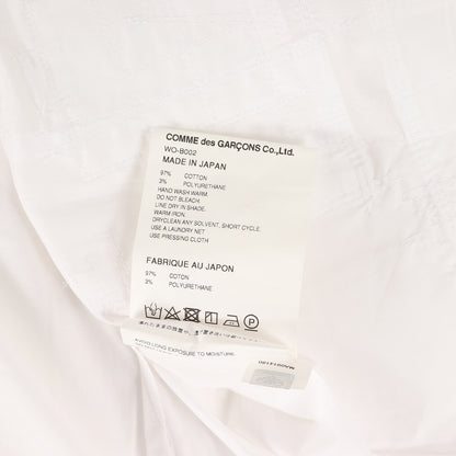 25SS × LUIGI BORRELLI カスタマイズ パッチワーク 刺繍 ストレッチ ブロード ドレス シャツ (PATCHWORK SHIRT WO-B002)