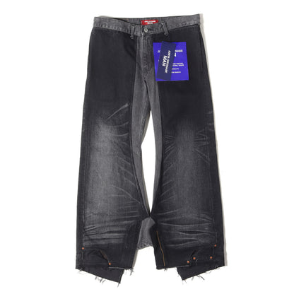 25SS × Levi's 解体 再構築 反転 フレア デニム パンツ (DECONSTRUCTION FLARE DENIM PANTS WO-P218)