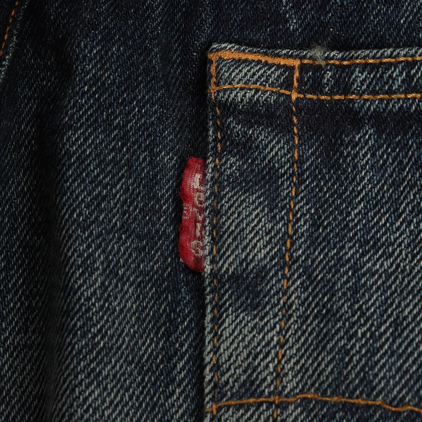 25SS × Levi's 解体 再構築 ドッキング ダブルウエスト テーパード デニム パンツ (WO-P208)