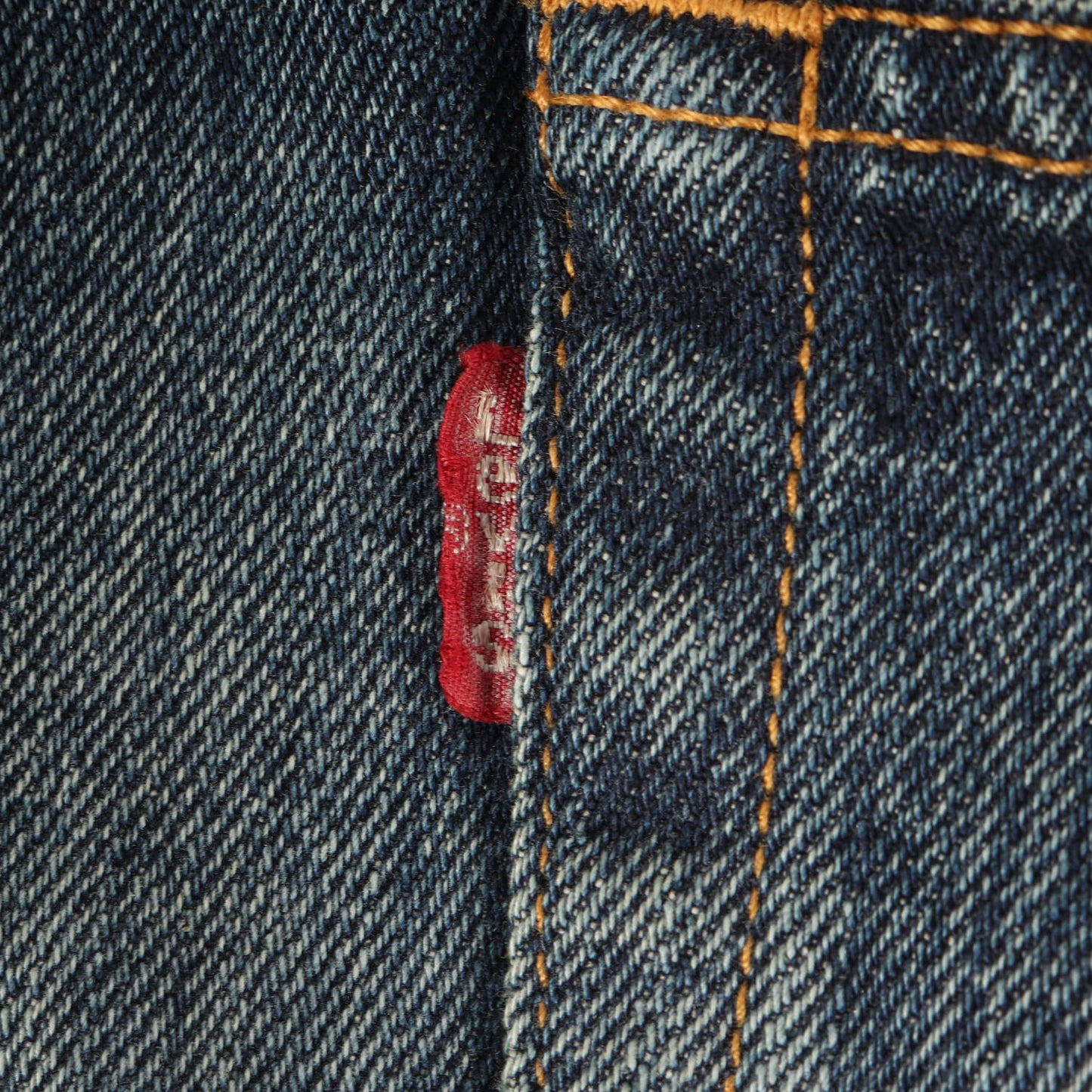 25SS × Levi's 解体 再構築 ドッキング ダブルウエスト テーパード デニム パンツ (WO-P208)