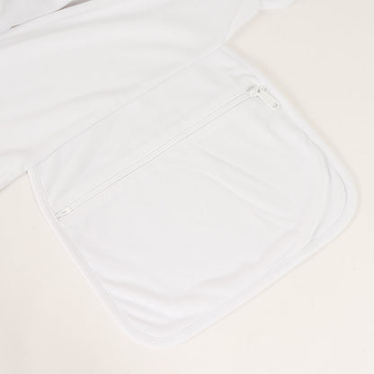 25SS ポケッタブル ジップポケット バインダーネック ポリ Tシャツ (PO-T018)