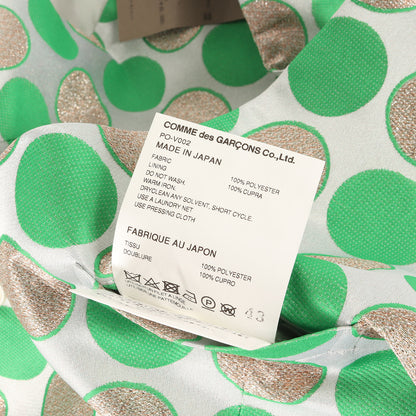 25SS ポルカドット ジャガード ポリ テールコート ベスト (PO-V002)