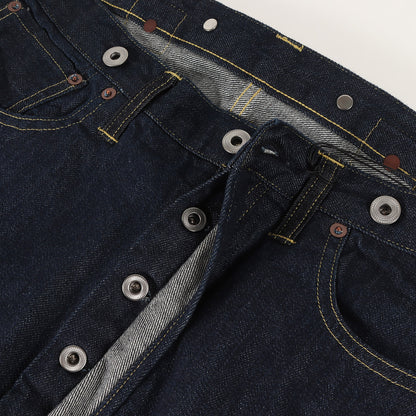 25AW ウォッシュ加工 ワイド デニム パンツ (No.22 Washed Wide Denim Pants 25AAP-04-17) / ボタンフライ