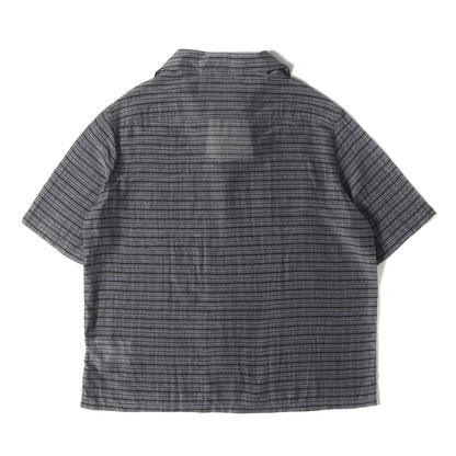 25SS ハウスチェック コットンシルク オープンカラー 半袖 シャツ (HEUSEN SHIRT SHORTSLEEVE M2252HP)