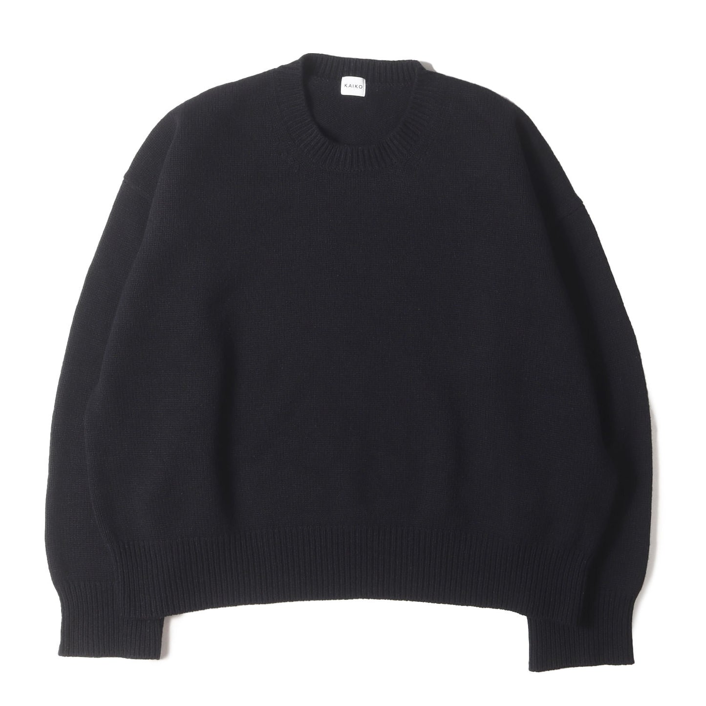 オブロング ウールナイロン ニット (CREW NECK OBLONG SWEATER KAIKO-18-060)