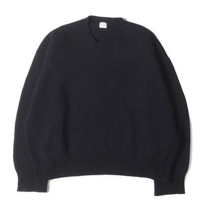 オブロング ウールナイロン ニット (CREW NECK OBLONG SWEATER KAIKO-18-060)