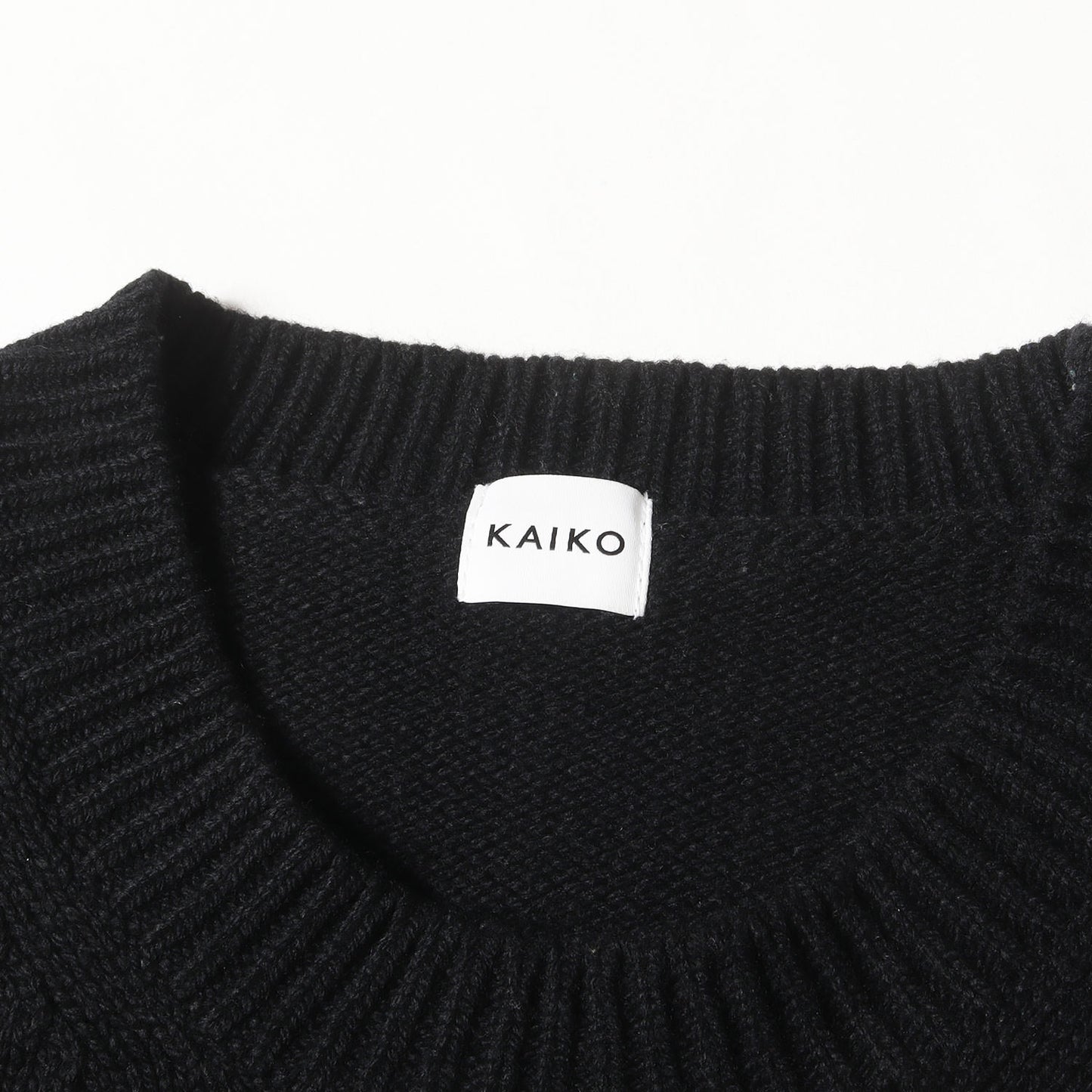 オブロング ウールナイロン ニット (CREW NECK OBLONG SWEATER KAIKO-18-060)