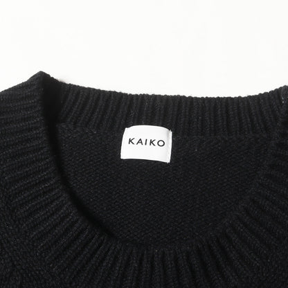 オブロング ウールナイロン ニット (CREW NECK OBLONG SWEATER KAIKO-18-060)