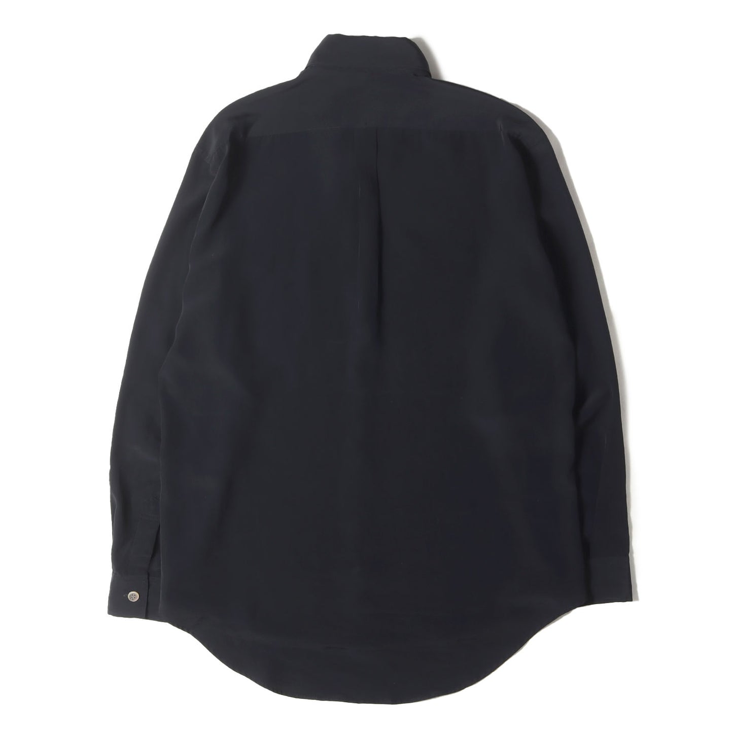 90s - 00s シャイニー サテン スナップボタンダウン ドレス シャツ / POUR HOMME