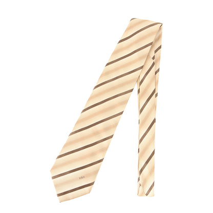 モノグラムフラワー ジャガード オンブレ ストライプ レジメンタル シルク ネクタイ