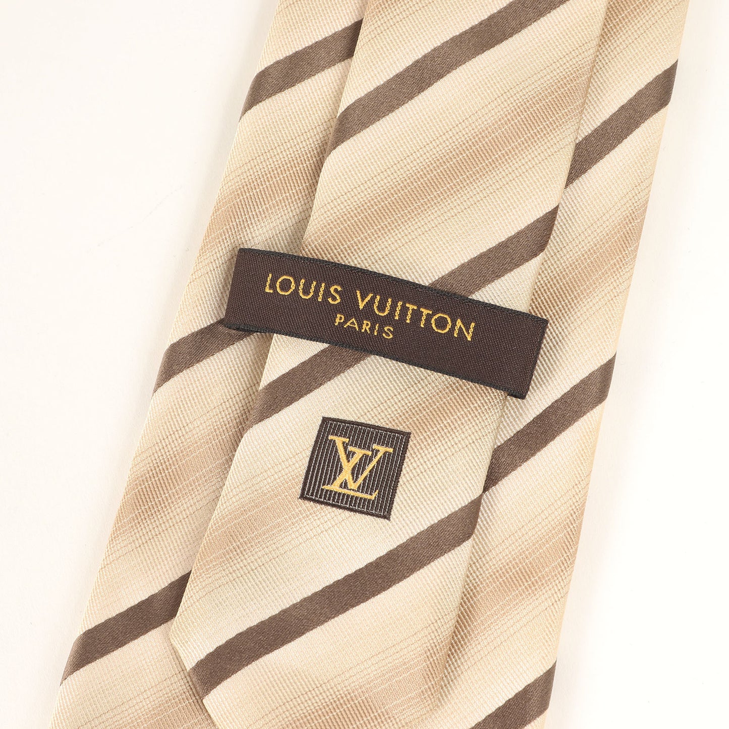 モノグラムフラワー ジャガード オンブレ ストライプ レジメンタル シルク ネクタイ