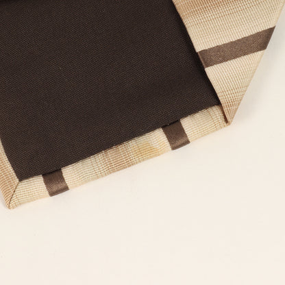 モノグラムフラワー ジャガード オンブレ ストライプ レジメンタル シルク ネクタイ