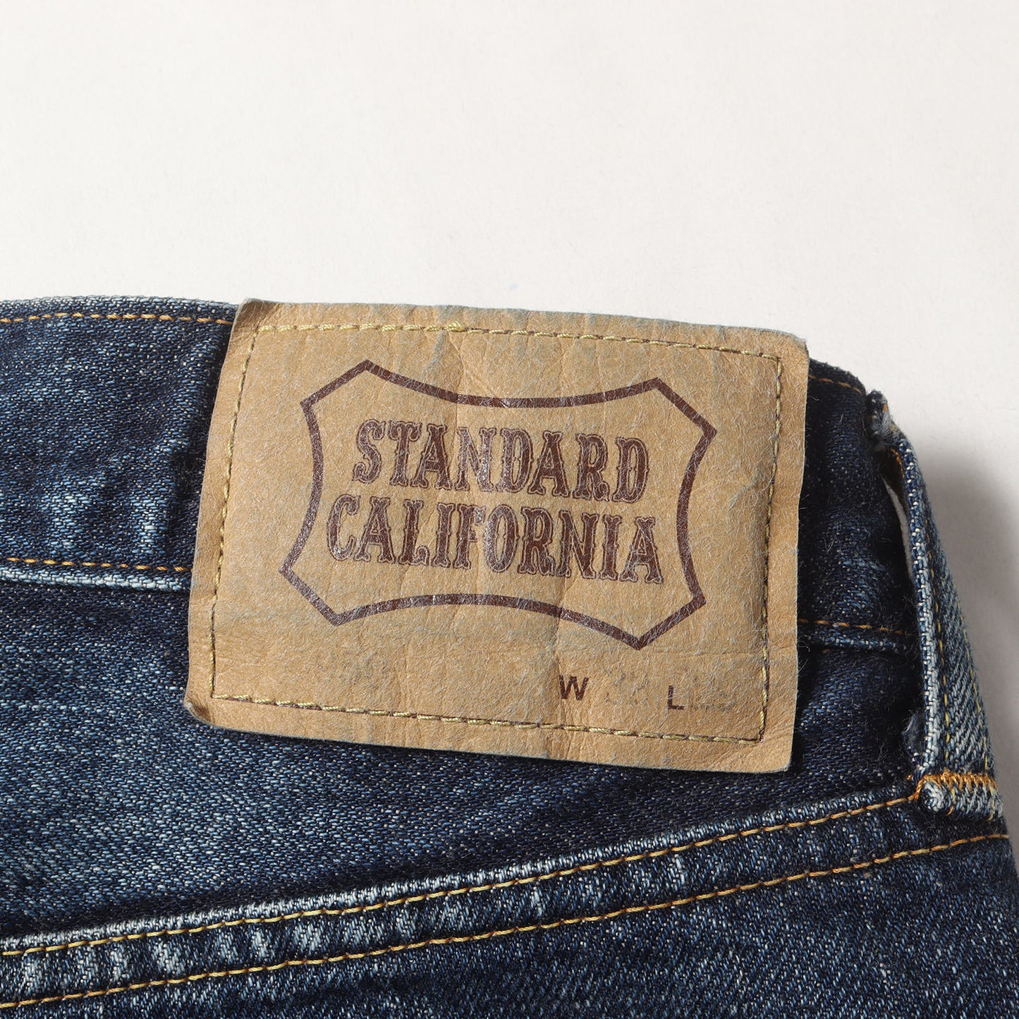 24SS ヴィンテージウォッシュ ワイド デニム パンツ (SD 5P Denim Pants 950 Vintage Wash) / ボタンフライ スレーキシールドロゴ