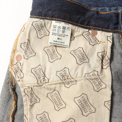 24SS ヴィンテージウォッシュ ワイド デニム パンツ (SD 5P Denim Pants 950 Vintage Wash) / ボタンフライ スレーキシールドロゴ