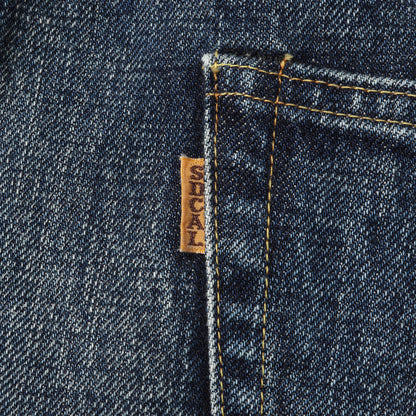 24SS ヴィンテージウォッシュ ワイド デニム パンツ (SD 5P Denim Pants 950 Vintage Wash) / ボタンフライ スレーキシールドロゴ