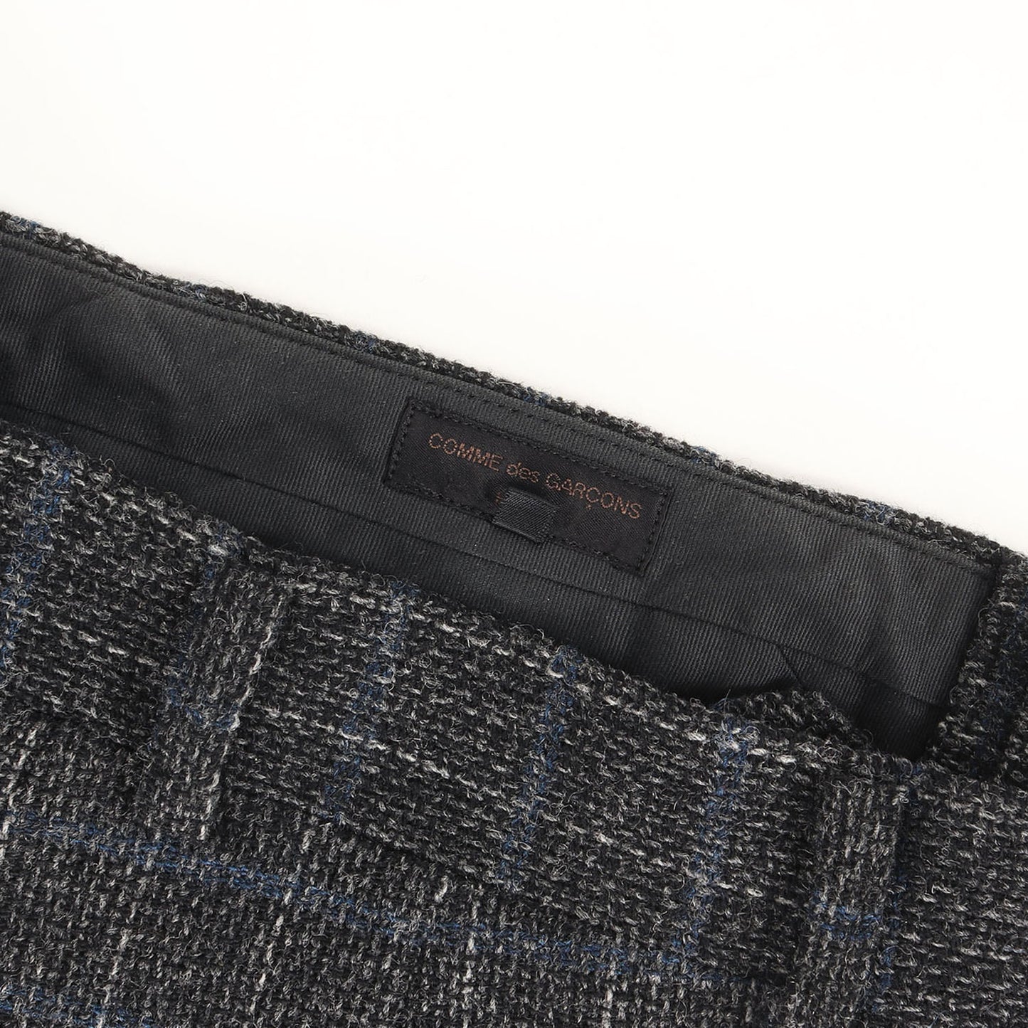 01AW チェック ツータック ウール ツイード トラウザー スラックス パンツ (HC-P008) / ジッパーフライ 田中オム