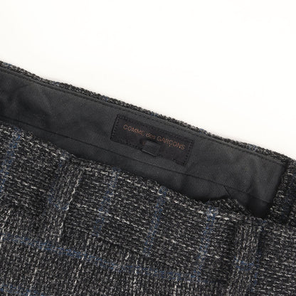 01AW チェック ツータック ウール ツイード トラウザー スラックス パンツ (HC-P008) / ジッパーフライ 田中オム