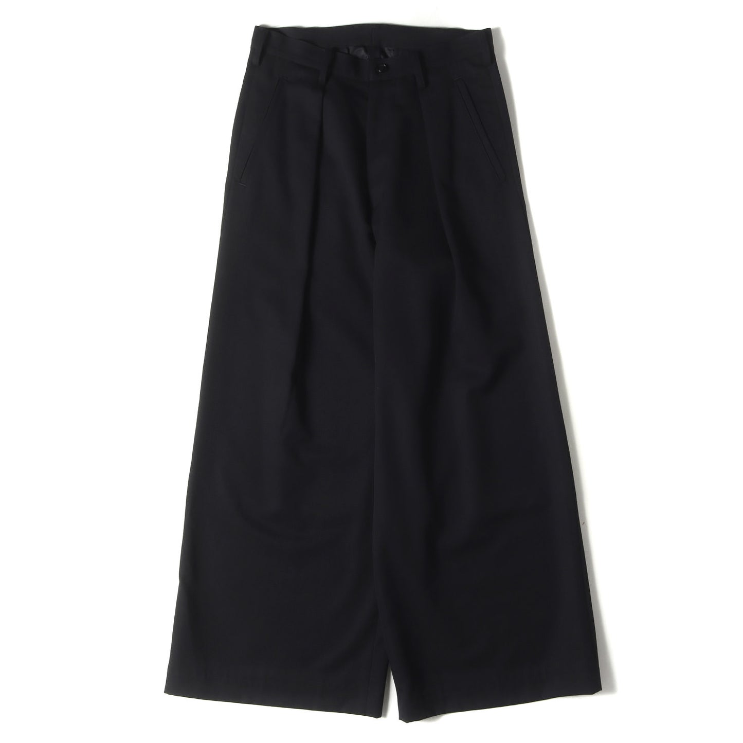 24SS ビッグタック ウール ワイド パンツ (BIG TUCK WIDE PANTS MT-P02-100) / Women