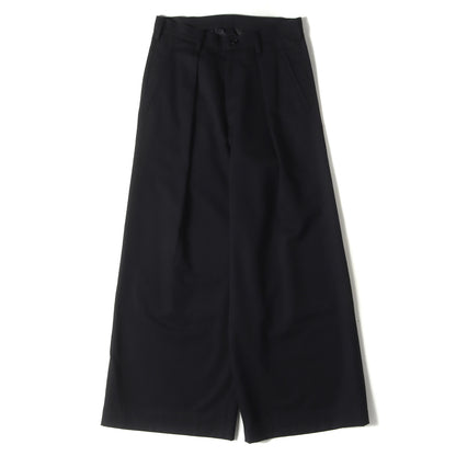 24SS ビッグタック ウール ワイド パンツ (BIG TUCK WIDE PANTS MT-P02-100) / Women
