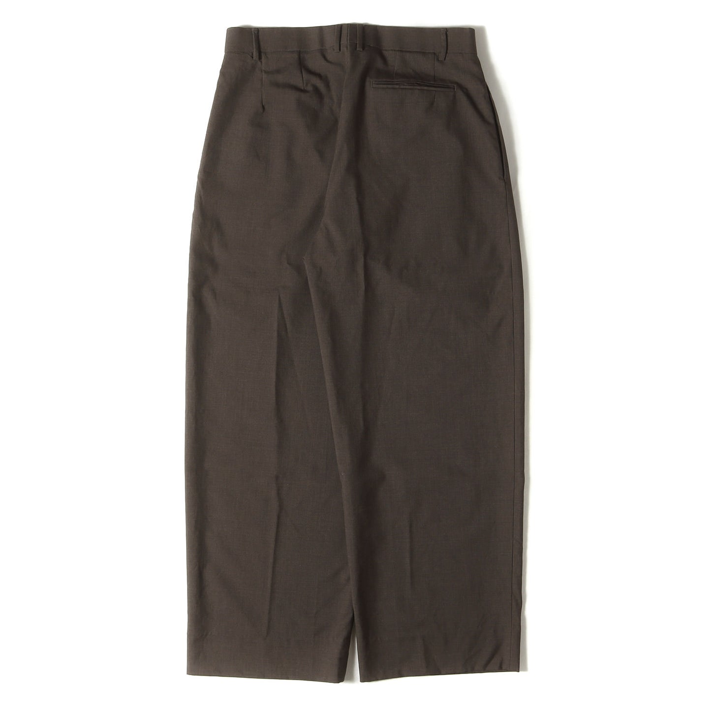 25SS H ウールトロピカル 2プリーツ ワイド パンツ (1214-177-9413)