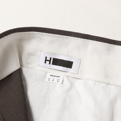 25SS H ウールトロピカル 2プリーツ ワイド パンツ (1214-177-9413)