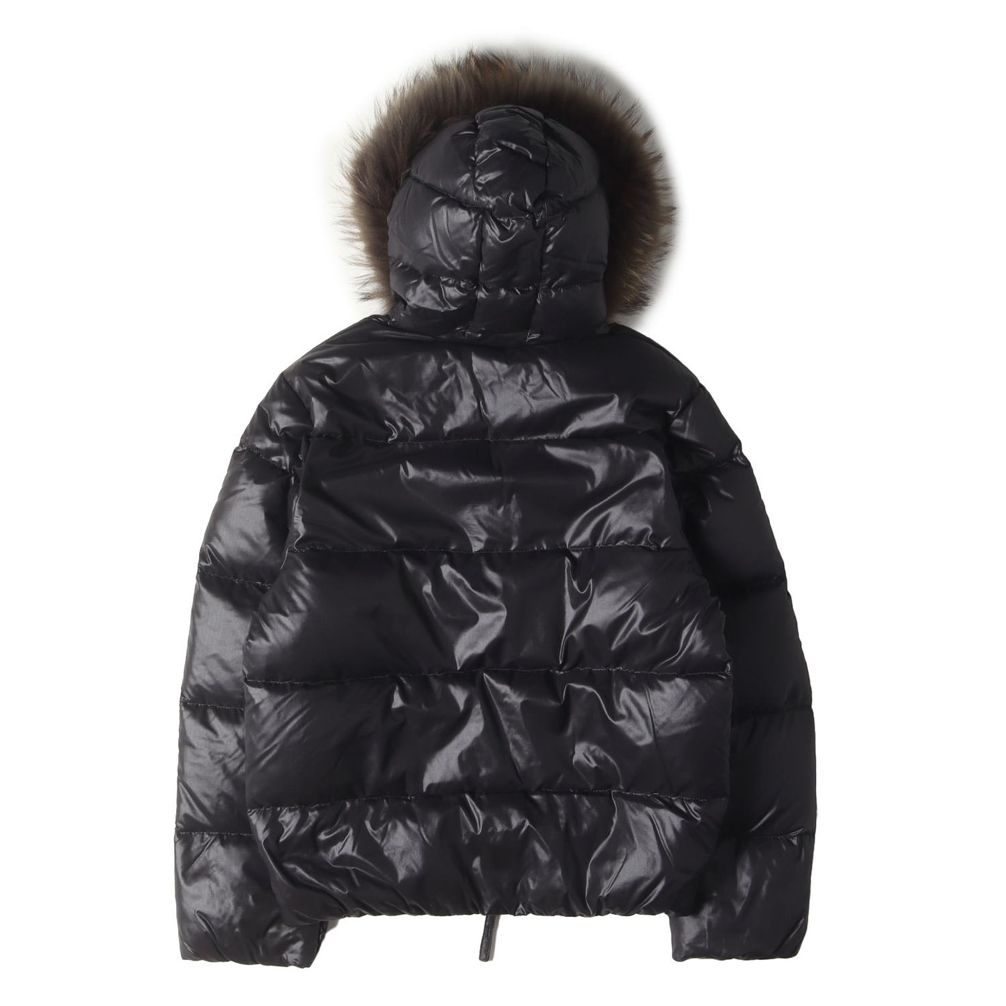 ラクーンファー付き フーデッド ダブルジップ ナイロン ダウンジャケット (Vega U.252.01.MFG-1001R)