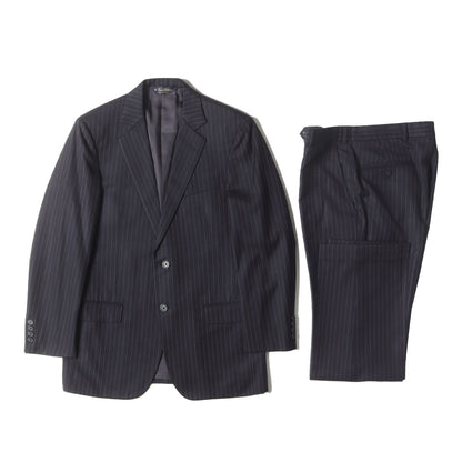 ピンチェック ウールポリ セットアップ スーツ