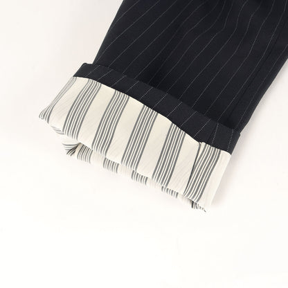 ピンチェック ウールポリ セットアップ スーツ