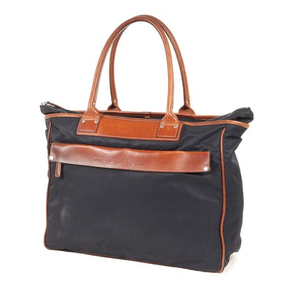 ナイロン レザー コンビ ショルダー トートバッグ (14-26) / MADE IN ITALY