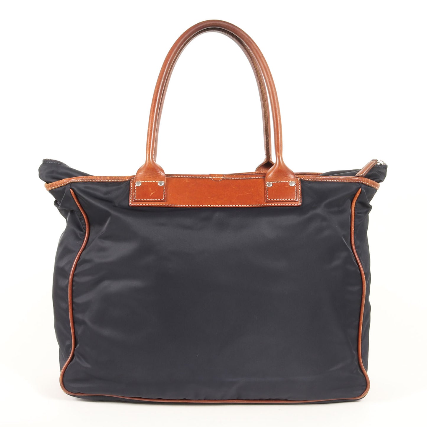 ナイロン レザー コンビ ショルダー トートバッグ (14-26) / MADE IN ITALY