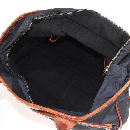 ナイロン レザー コンビ ショルダー トートバッグ (14-26) / MADE IN ITALY