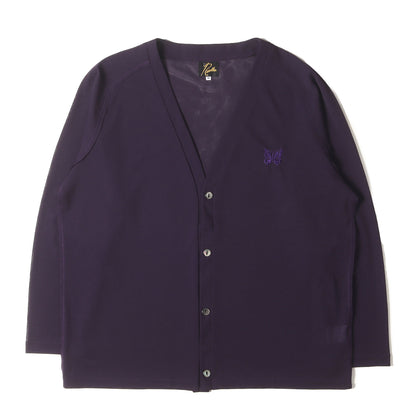 ワンポイント バタフライ刺繍 Vネック シアー ポリメッシュ カーディガン (V Neck Cardigan Poly Mesh MR309)