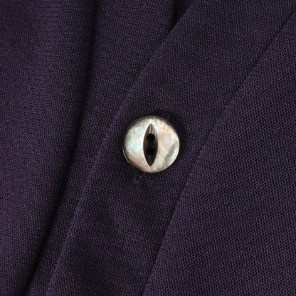 ワンポイント バタフライ刺繍 Vネック シアー ポリメッシュ カーディガン (V Neck Cardigan Poly Mesh MR309)