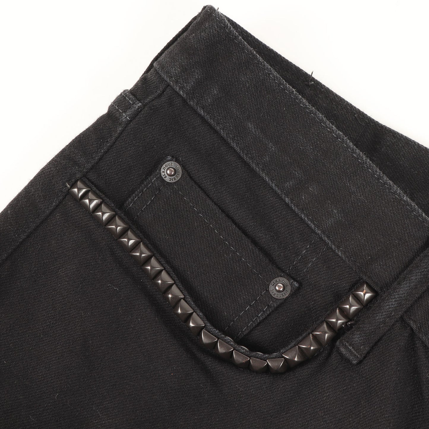 24SS ブラックデニム スリム パンツ (02241AP20)