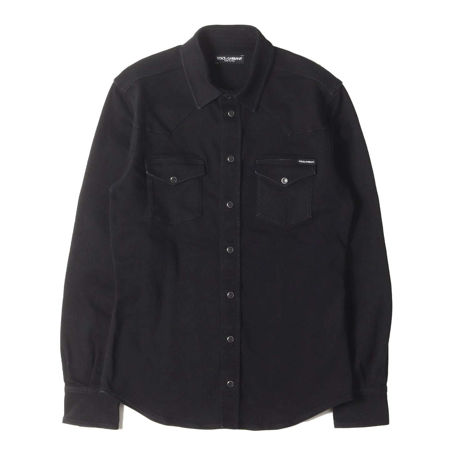 バック ロゴ プリント ストレッチ デニム ウエスタン シャツ (G5EX7D G8CY9)