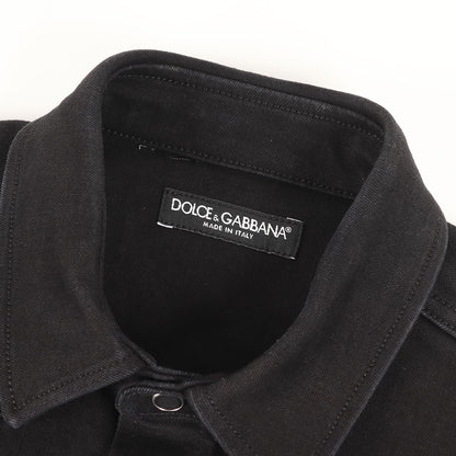 バック ロゴ プリント ストレッチ デニム ウエスタン シャツ (G5EX7D G8CY9)