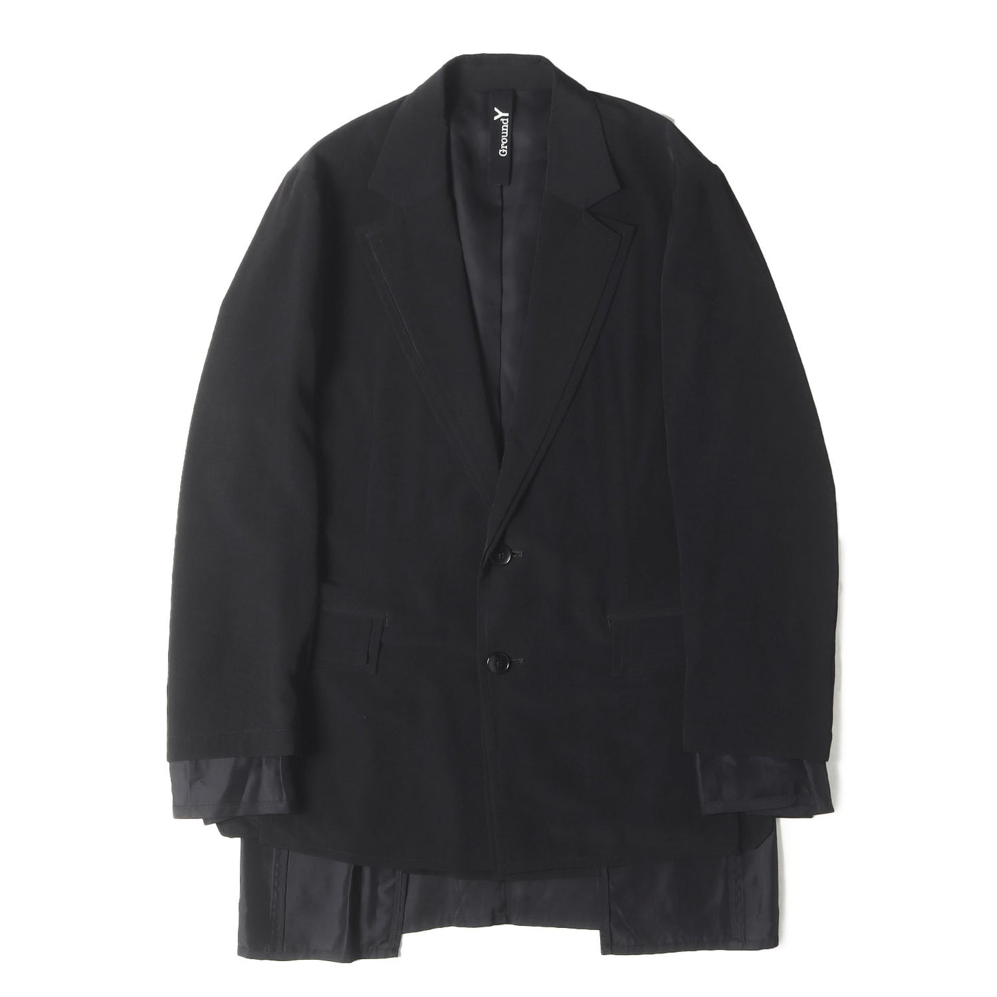 二重 デシン 2B テーラード (CREPE DE CHINE DOUBLE JACKET GA-J02-500)