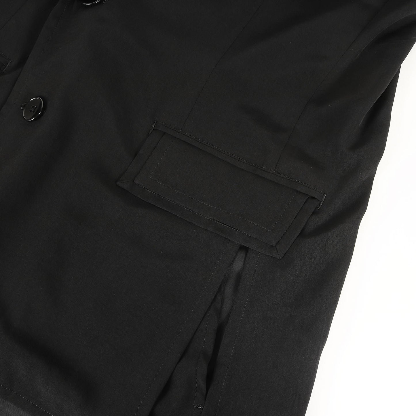 二重 デシン 2B テーラード (CREPE DE CHINE DOUBLE JACKET GA-J02-500)