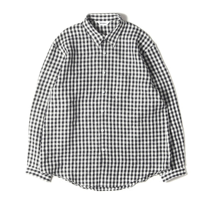 25SS ブロック チェック リネン シャツ (Shirt generic DWYA055)