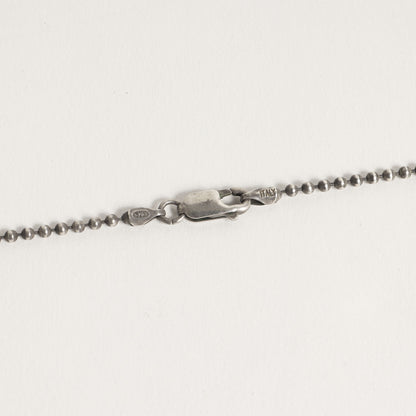 ドッグタグ ボールチェーン ネックレス / Ag925
