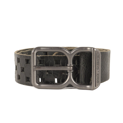 クラック加工 パンチング レザー ベルト (BC 3256)