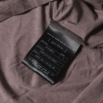 25AW キュプラ ジャージー ダブルバインダーネック カットソー (Seamd Neck Top 917CUM12)