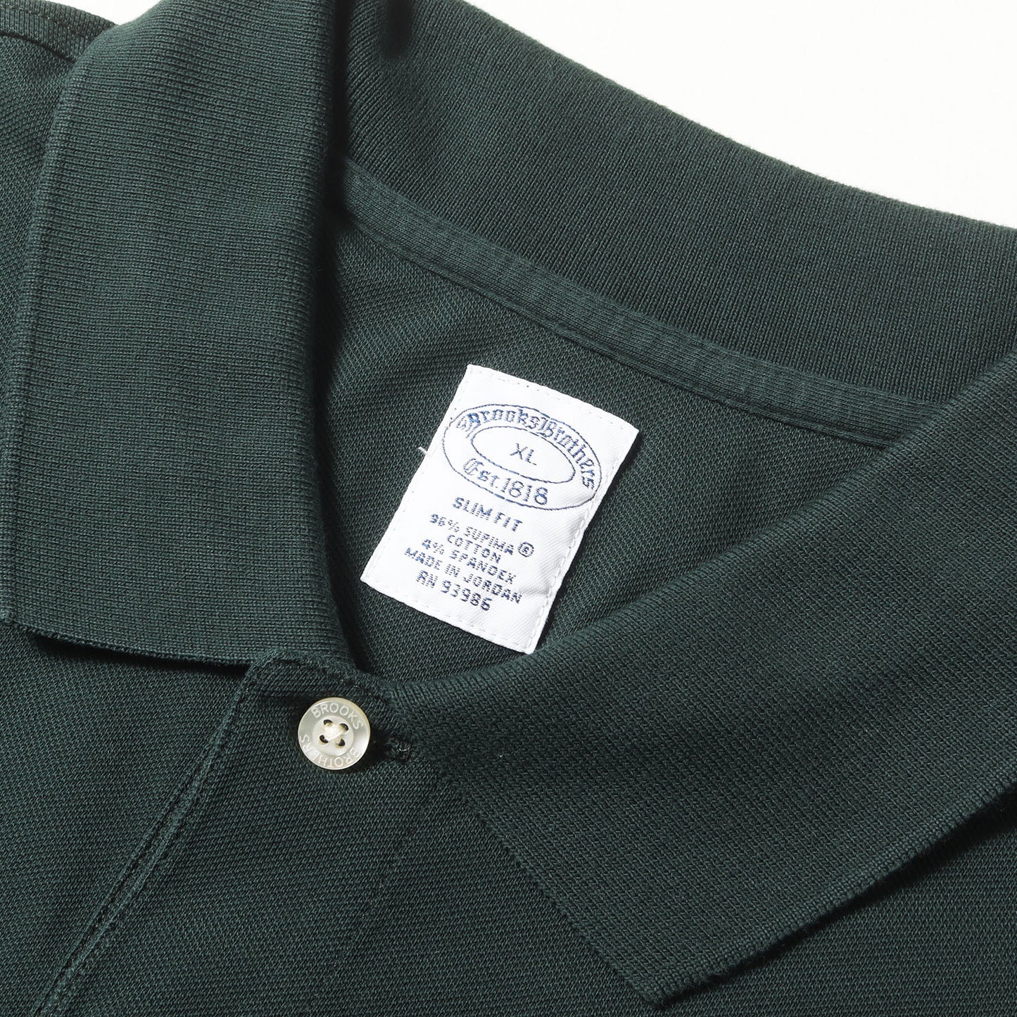 23AW ワンポイント 刺繍 ストレッチ ピケ ポロシャツ / SLIM FIT