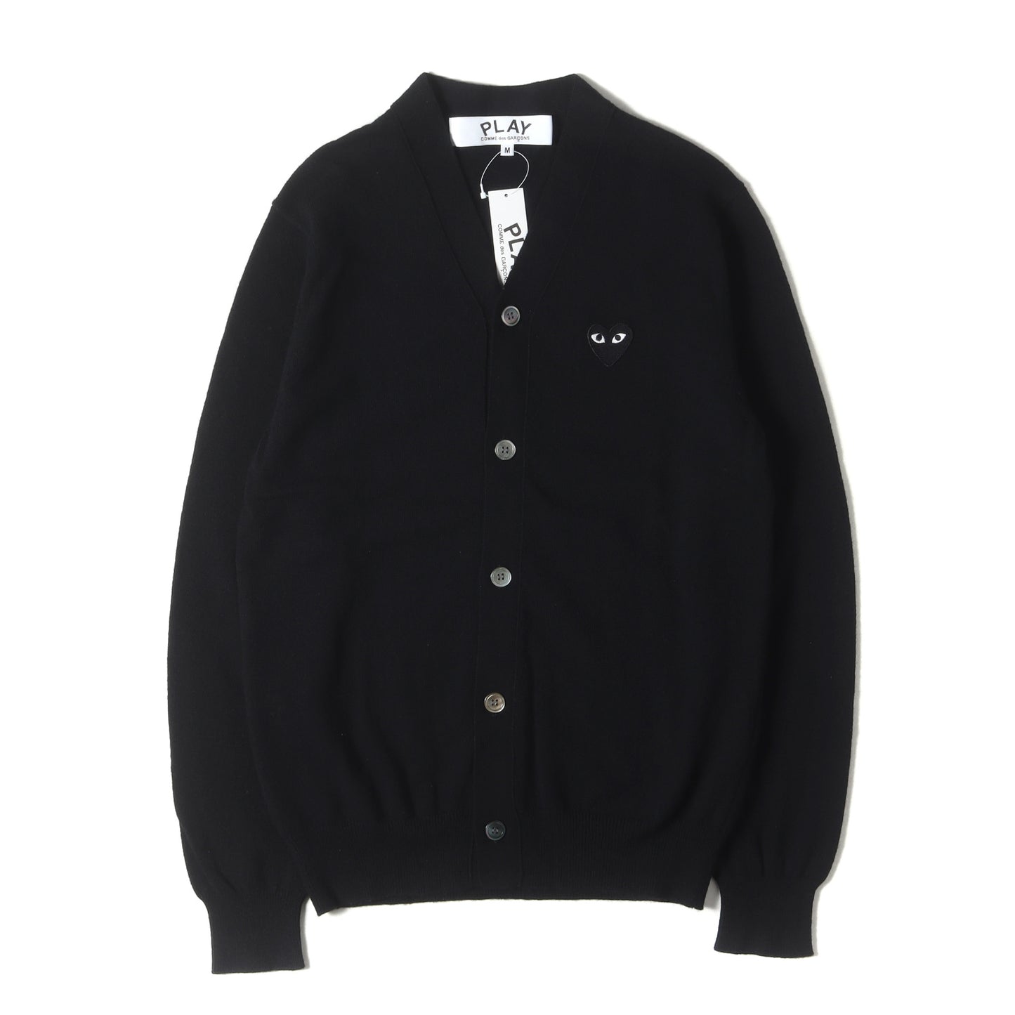 ワンポイント プレイハート ハイゲージ ニット Vネック カーディガン (AX-N024) / AD2024/8