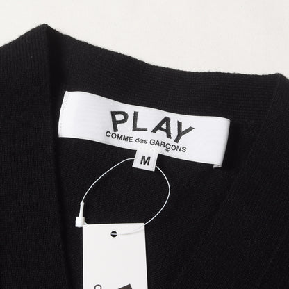 ワンポイント プレイハート ハイゲージ ニット Vネック カーディガン (AX-N024) / AD2024/8