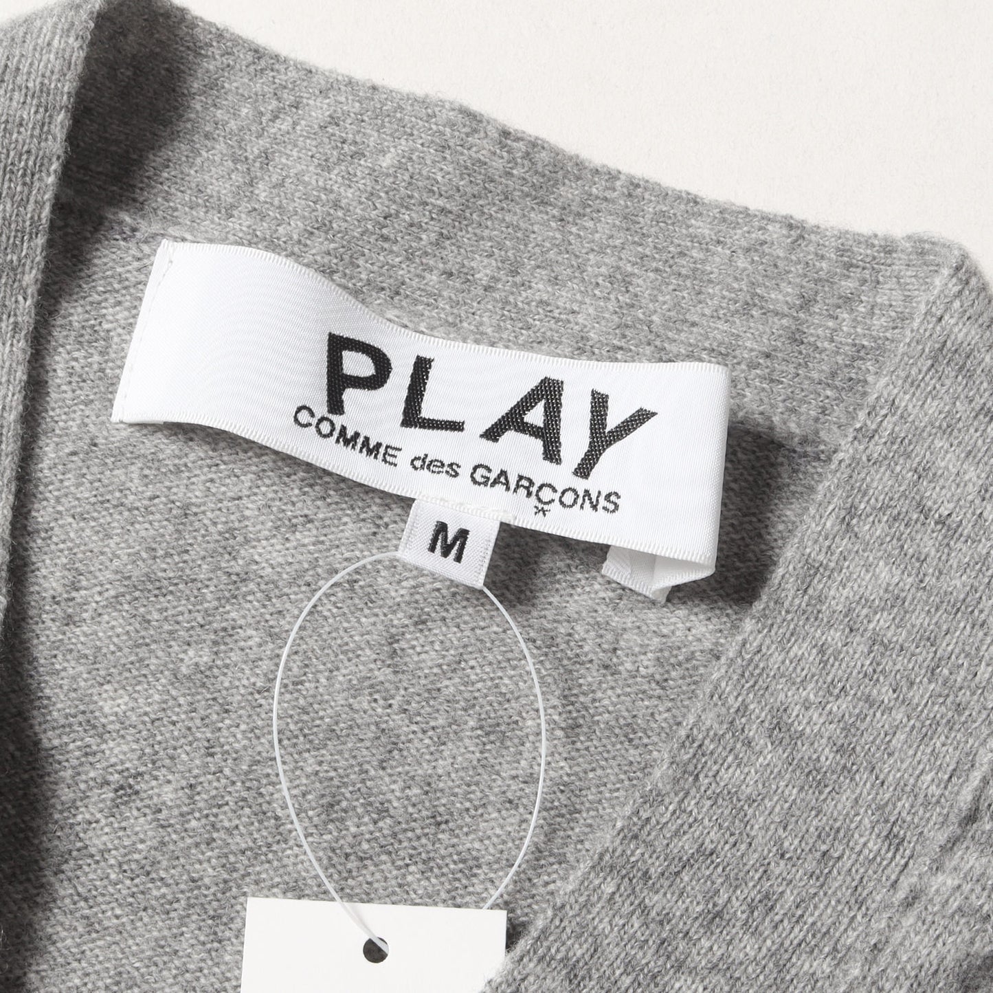 ワンポイント プレイハート ハイゲージ ニット Vネック カーディガン (AX-N024) / AD2024/8