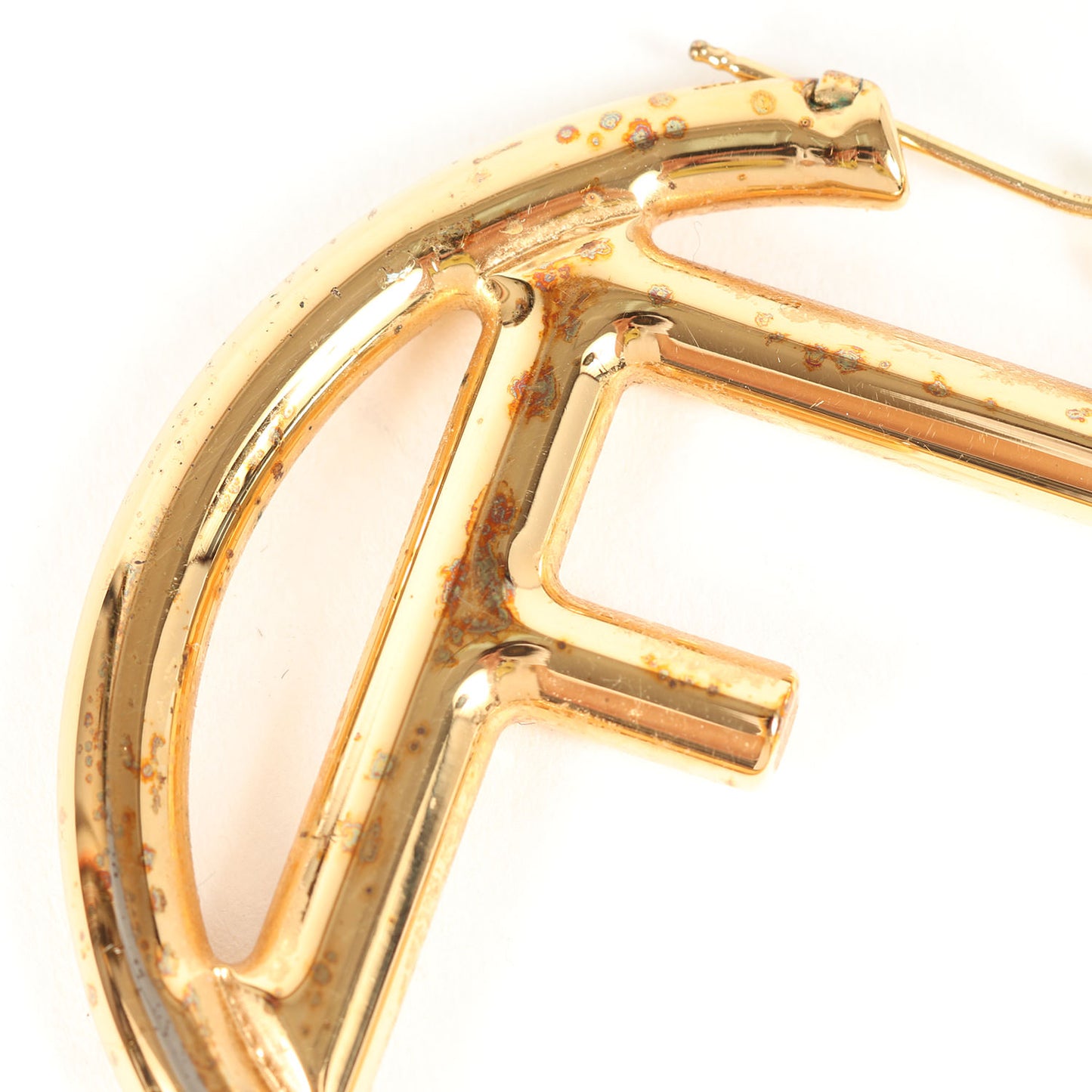 アシンメトリー エフイズ フープ ピアス / 両耳用